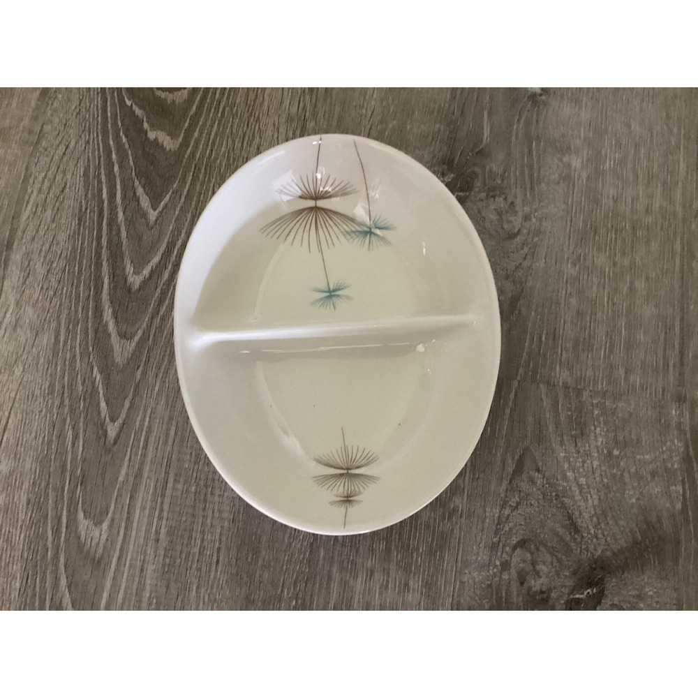 Caribe Casual Carlos Montez G Divided Serving Dish Mid-Century Modern Starburst - Picture 2 of 5